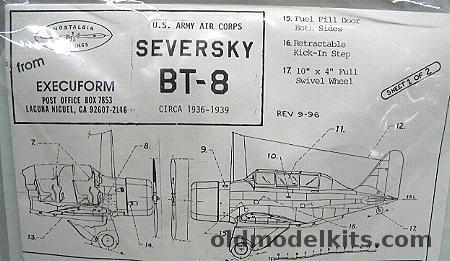 Execuform 1/72 Seversky BT-8 plastic model kit